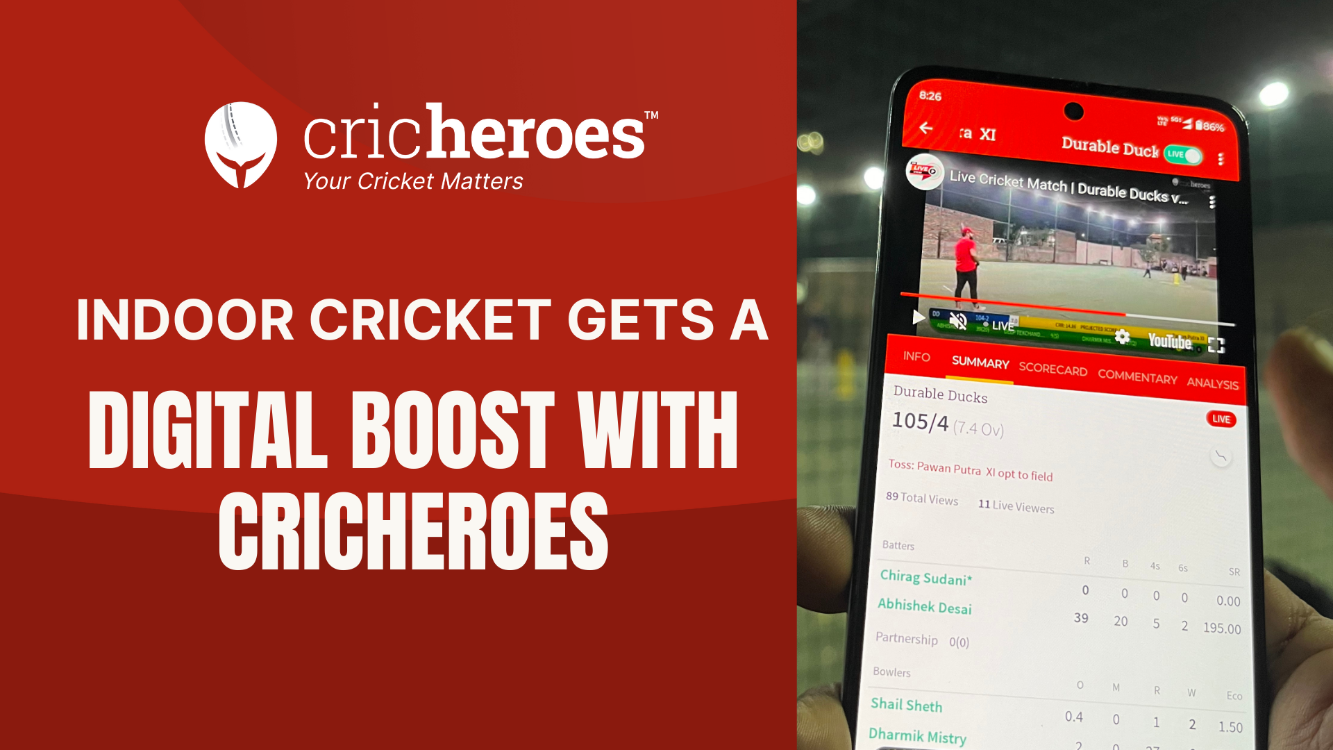 Indoor Cricket Gets a Digital Boost With CricHeroes - CricHeroes