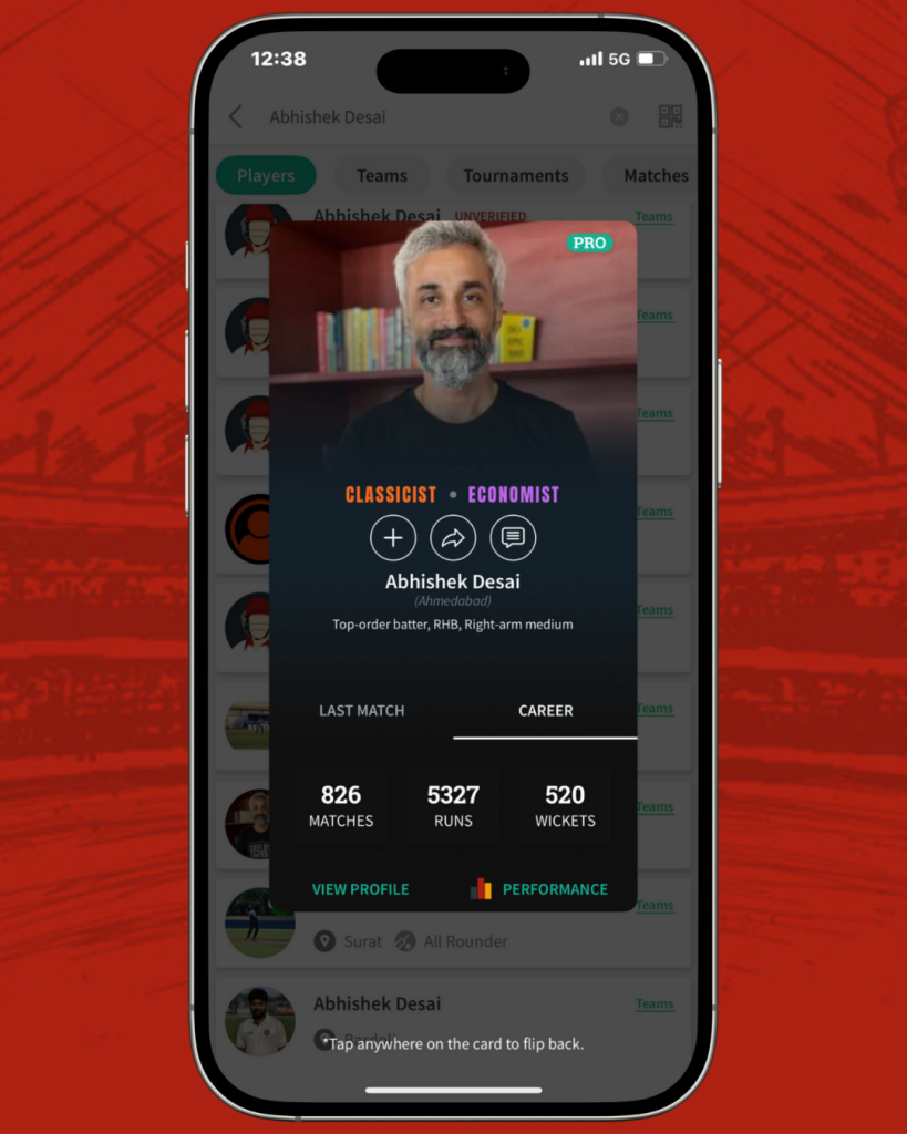 Cricket Profile