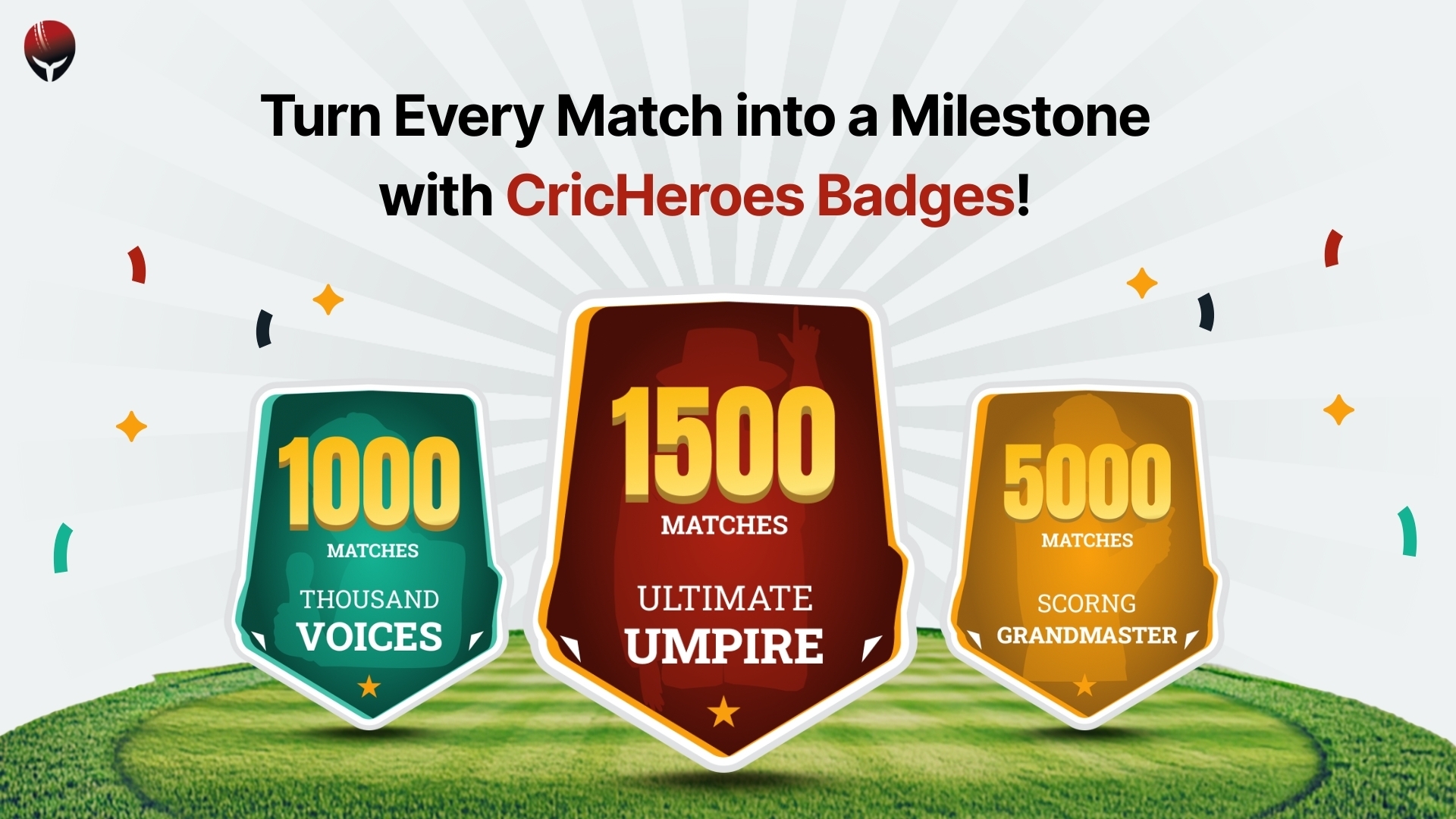 Badges for Match Officials on CricHeroes