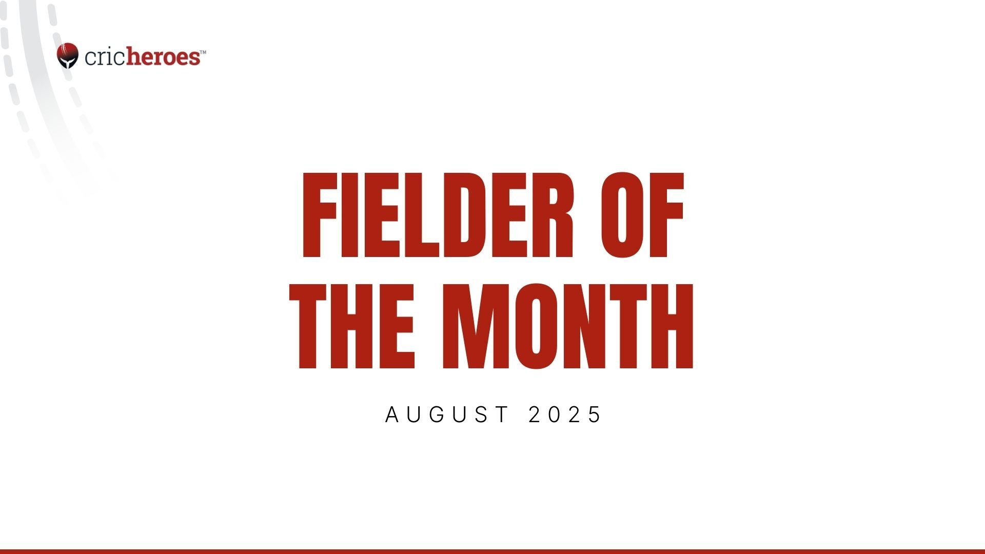 Fielder of the Month