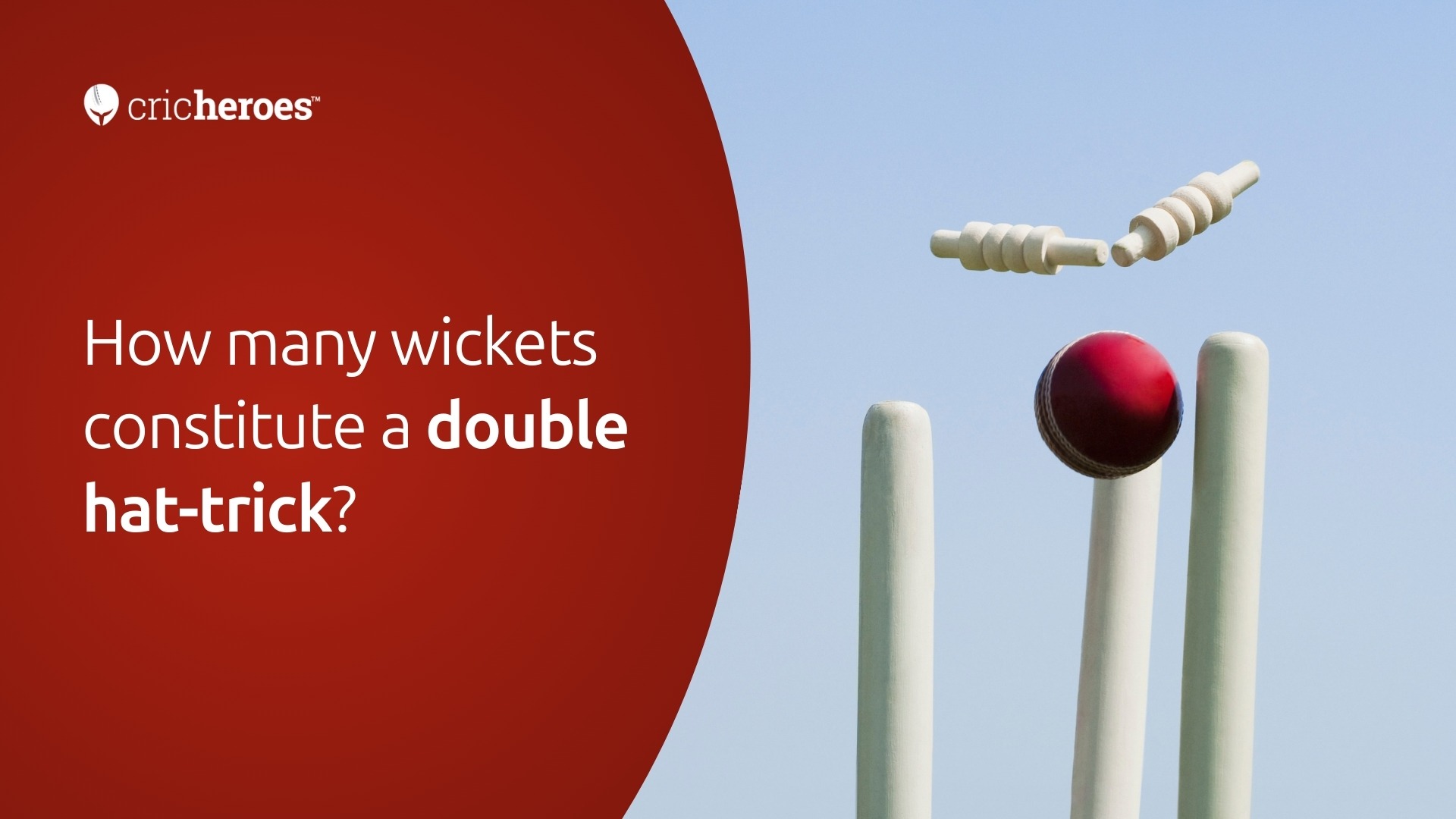 How many wickets make a double hat-trick in cricket?