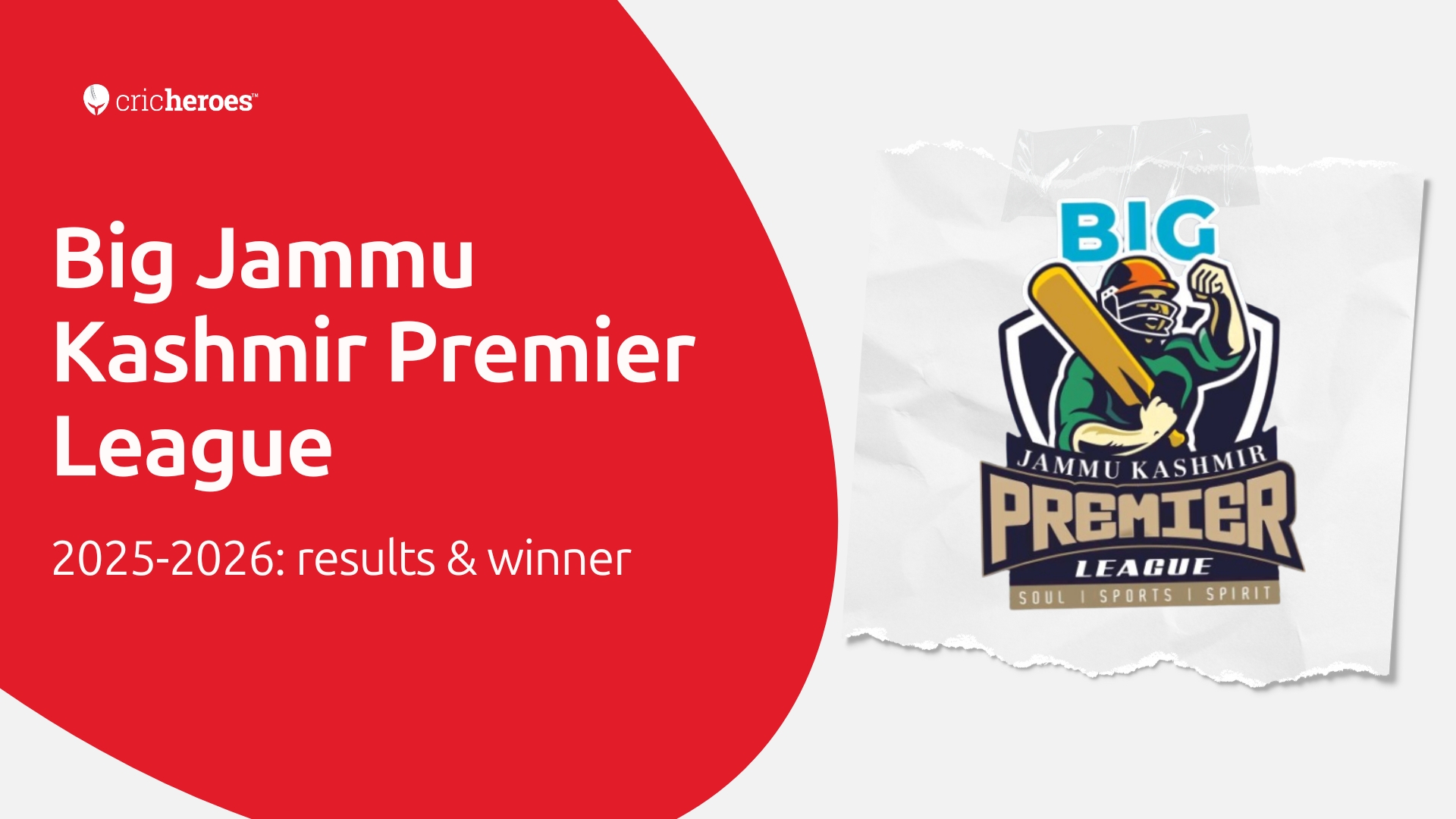 Big Jammu Kashmir Premier League 2025-2026: Results & Winner
