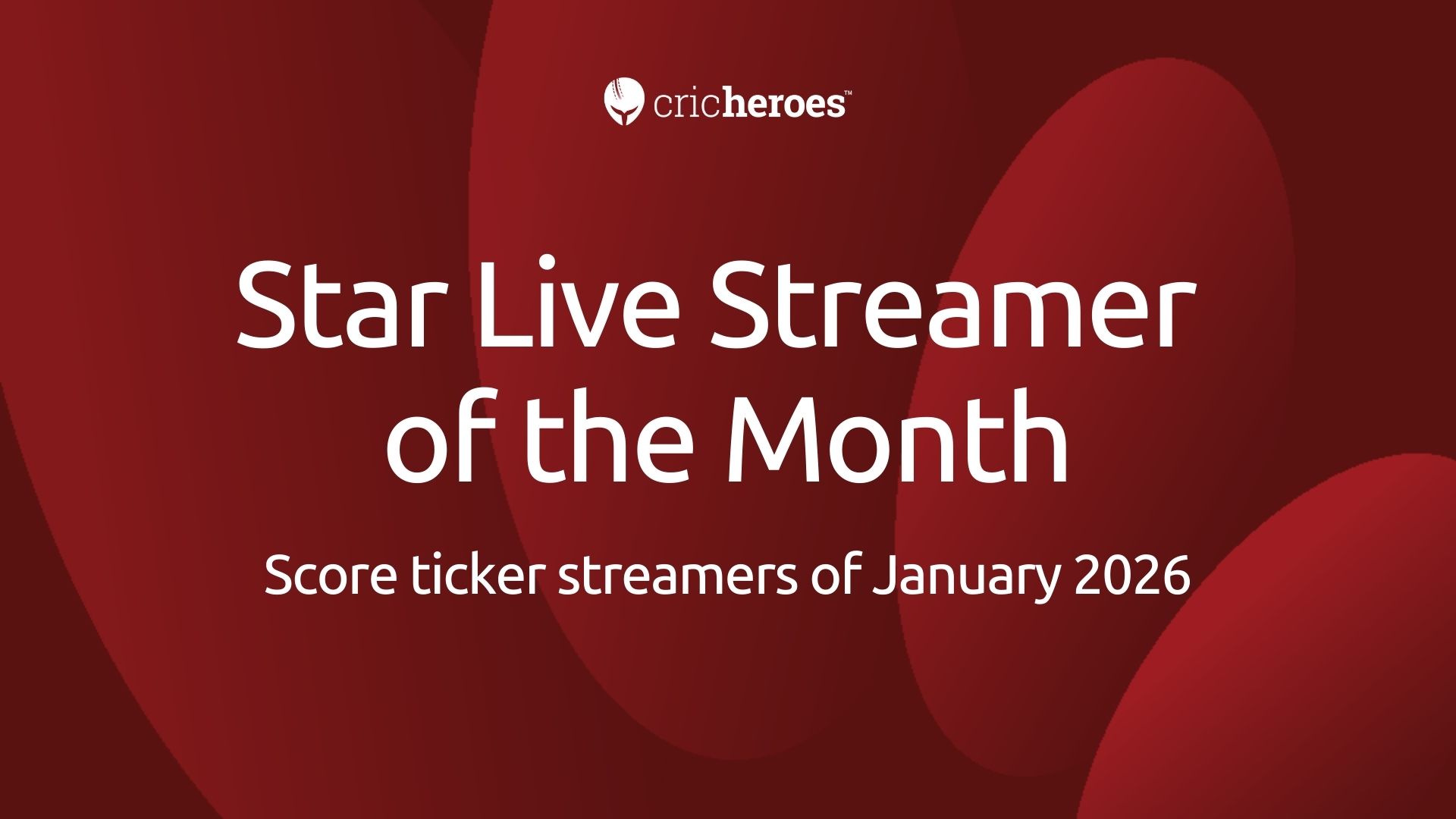 Star live streamer of the month: Score ticker streamers of January 2026